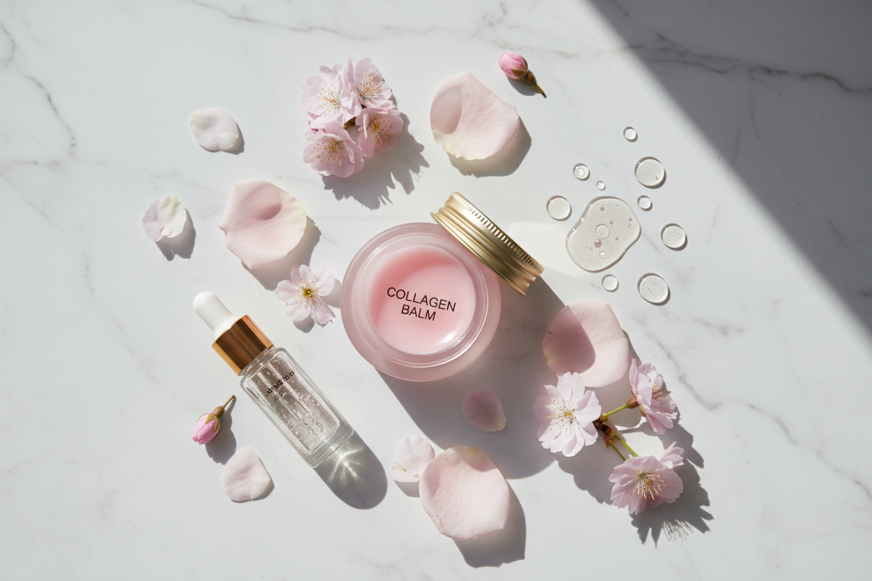 K-Beauty Skincare Flatlay